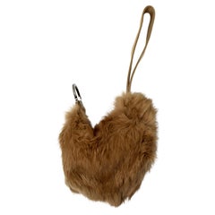 Tom Ford for Gucci Brown Rabbit Fur Pochette circa 1990s
