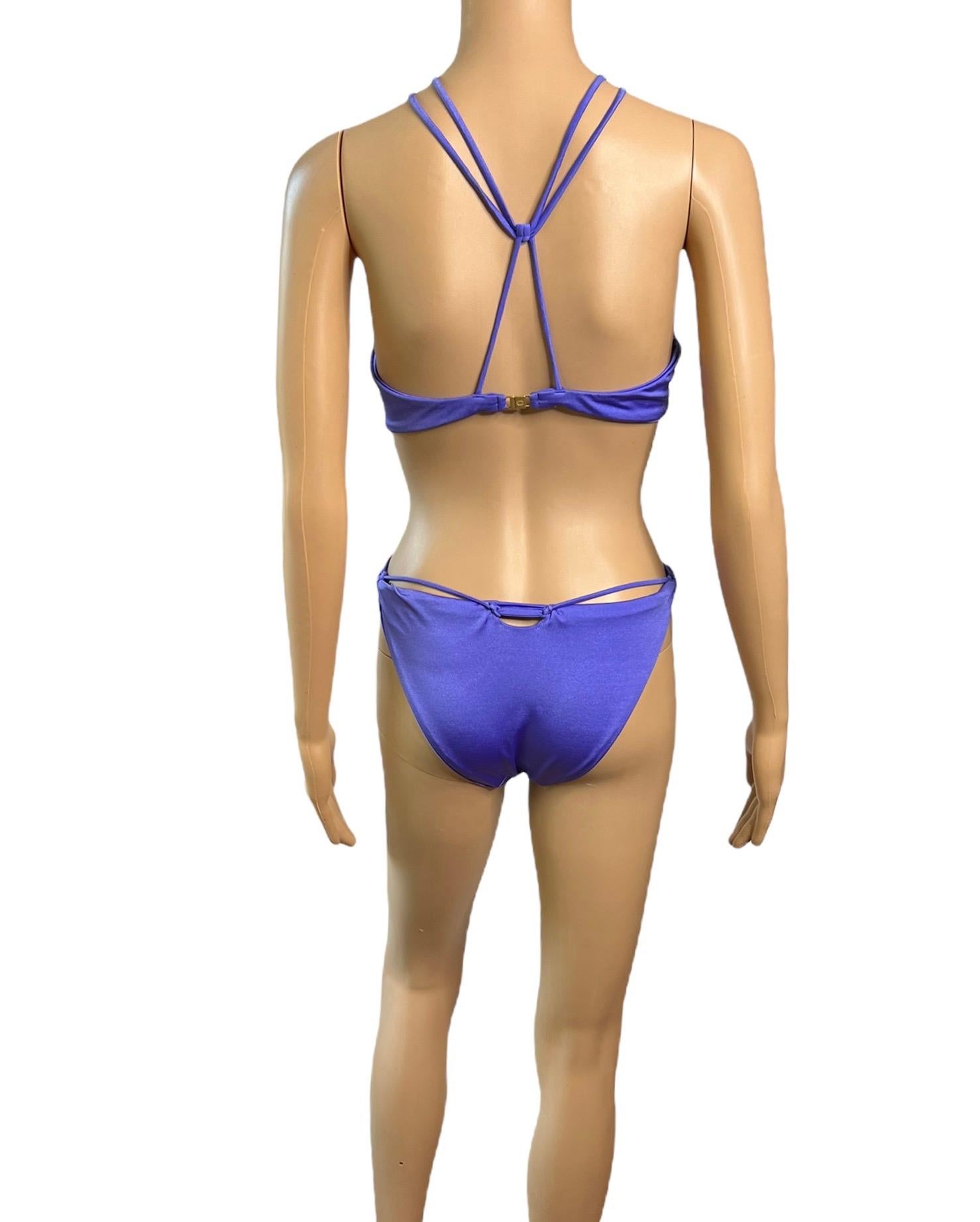 Tom Ford für Gucci c.2004 Bondage Riemchen zweiteiliger Bikini-Badeanzug Bademode im Zustand „Gut“ im Angebot in Naples, FL