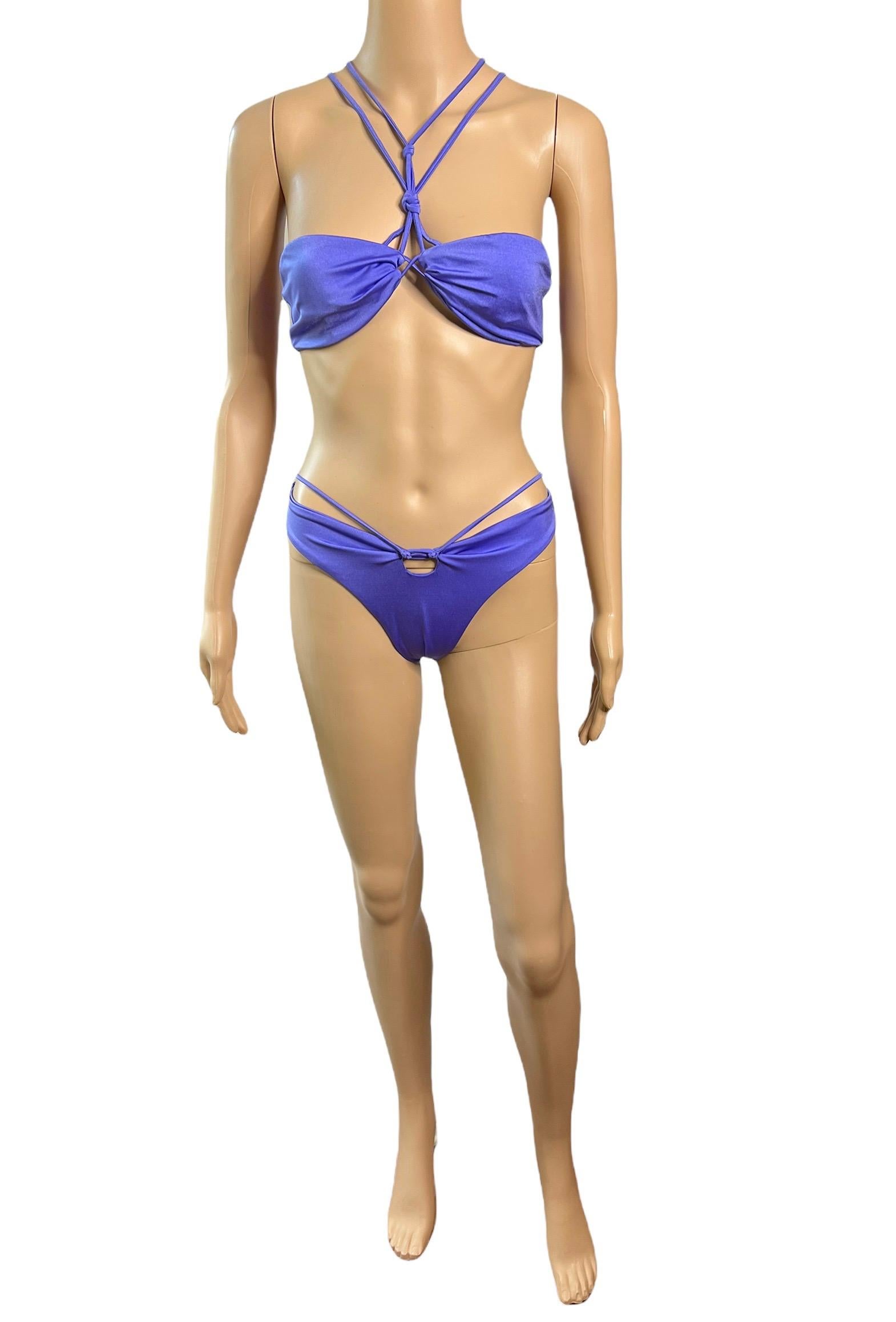 Tom Ford für Gucci c.2004 Bondage Riemchen zweiteiliger Bikini-Badeanzug Bademode Damen im Angebot
