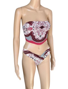 Tom Ford for Gucci Cruise 2004 Two-Piece Bikini & Bra Bandana Swimsuit Swimwear