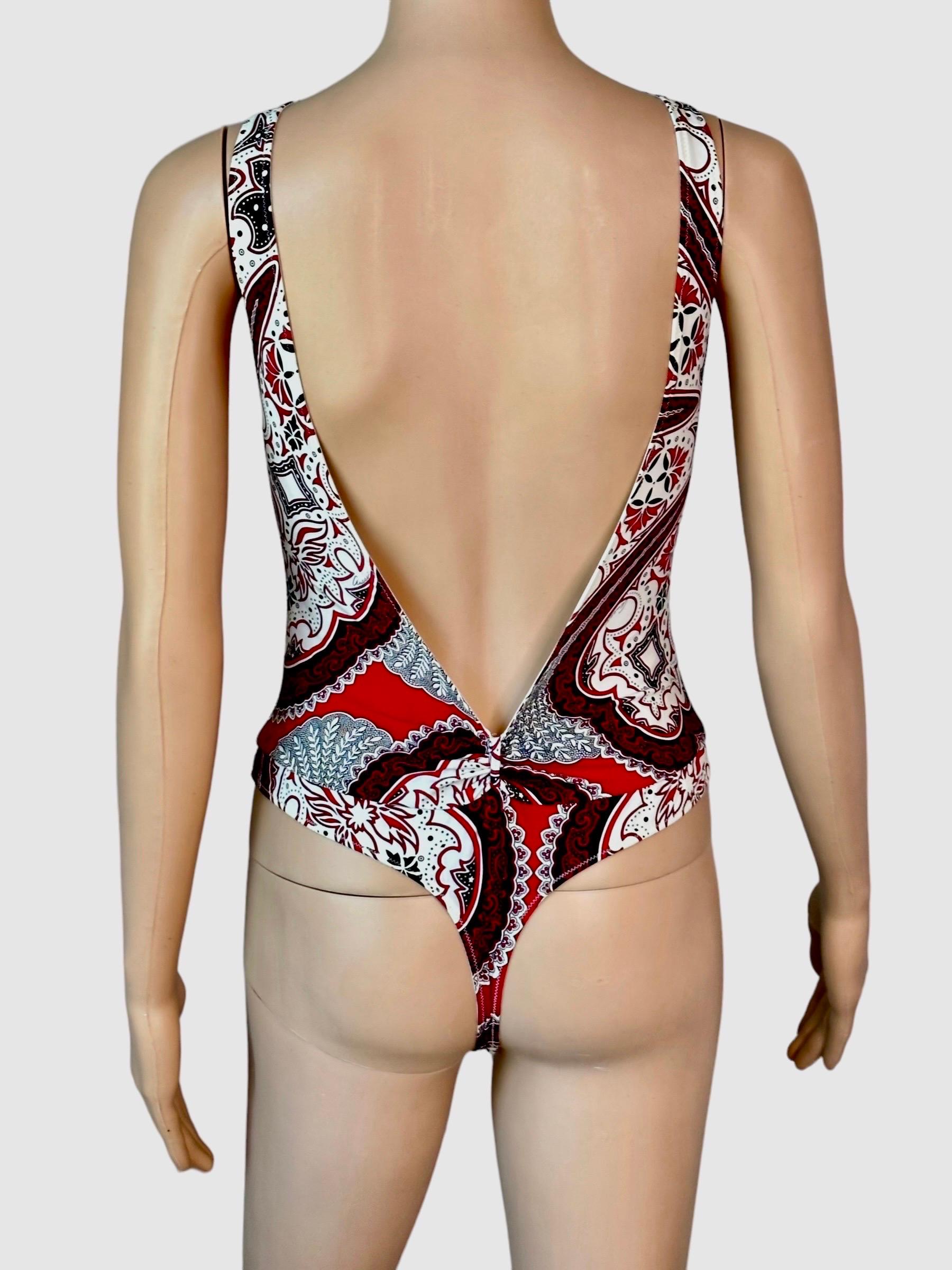 Tom Ford for Gucci Cruise 2004 Unworn One Piece Bodysuit Swimsuit Swimwear  In New Condition For Sale In Naples, FL