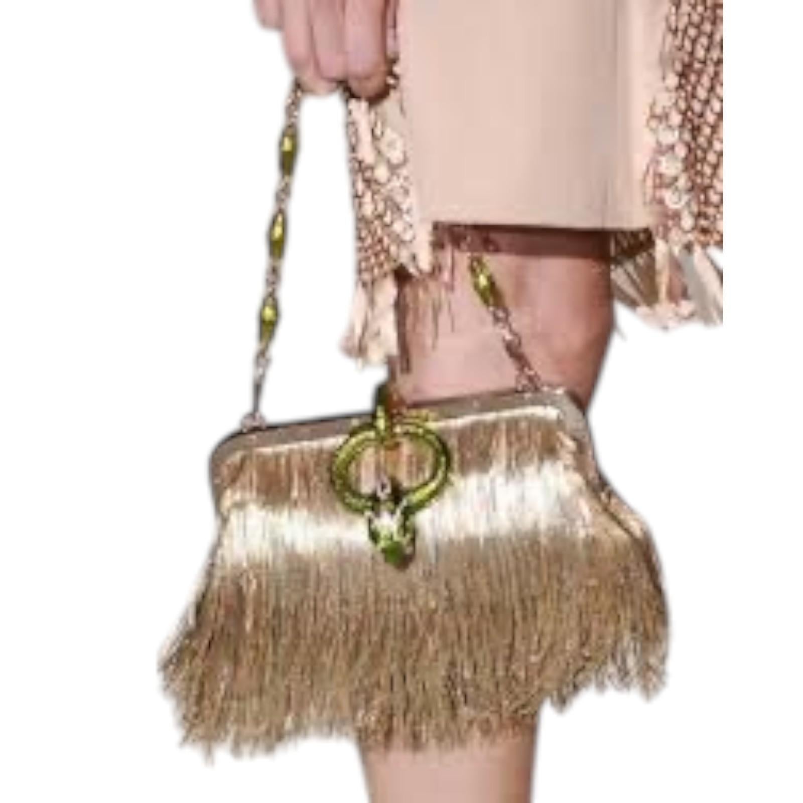 Tom Ford for Gucci Crystal Fringe Evening Bag S/S 2004 RUNWAY For Sale 6