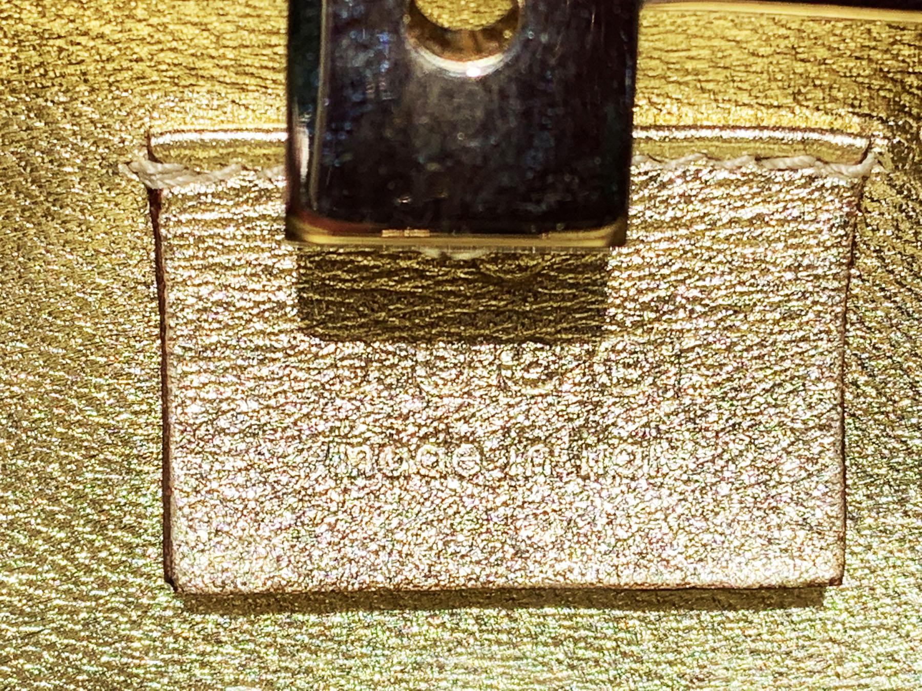 Tom Ford for Gucci Dragonfly Gold Metal MicroGuccissima Enamel Minaudiere Clutch For Sale 5