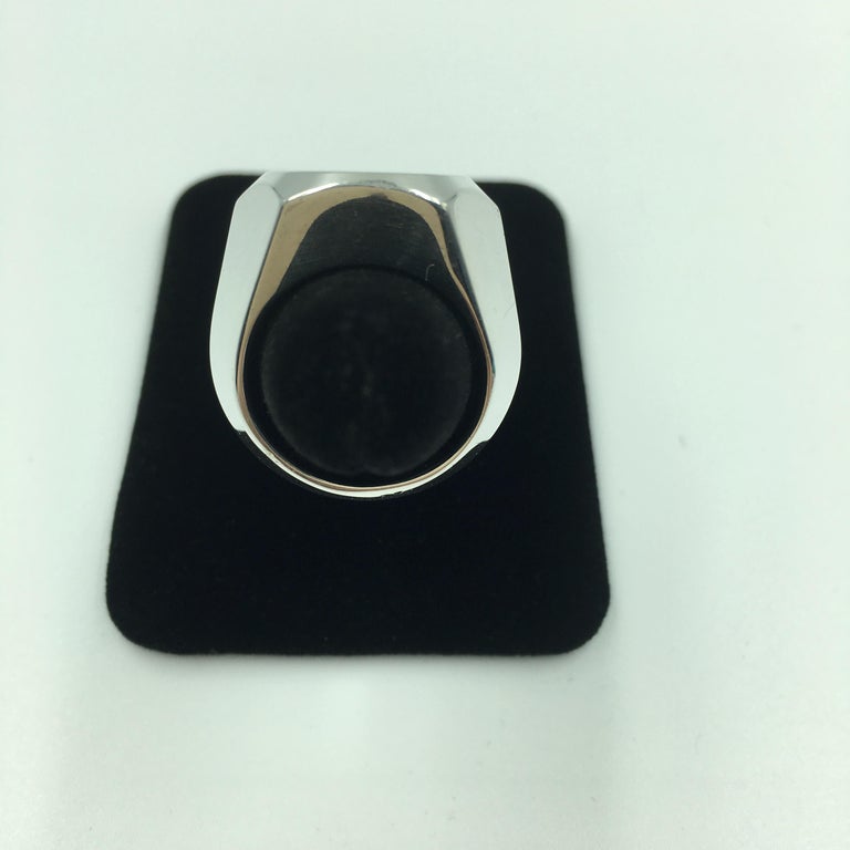 Tom Ford for Gucci Engraved Logo Sterling Silver Signet Ring For