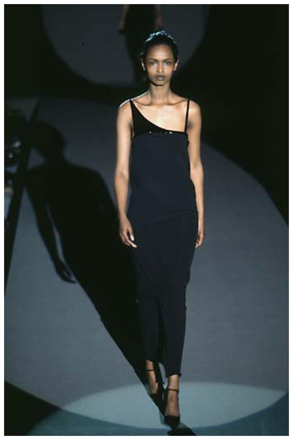 Icono 1997 / 1998 F/W Gucci & Tom Ford Vestido negro de noche de pasarela Negro en venta