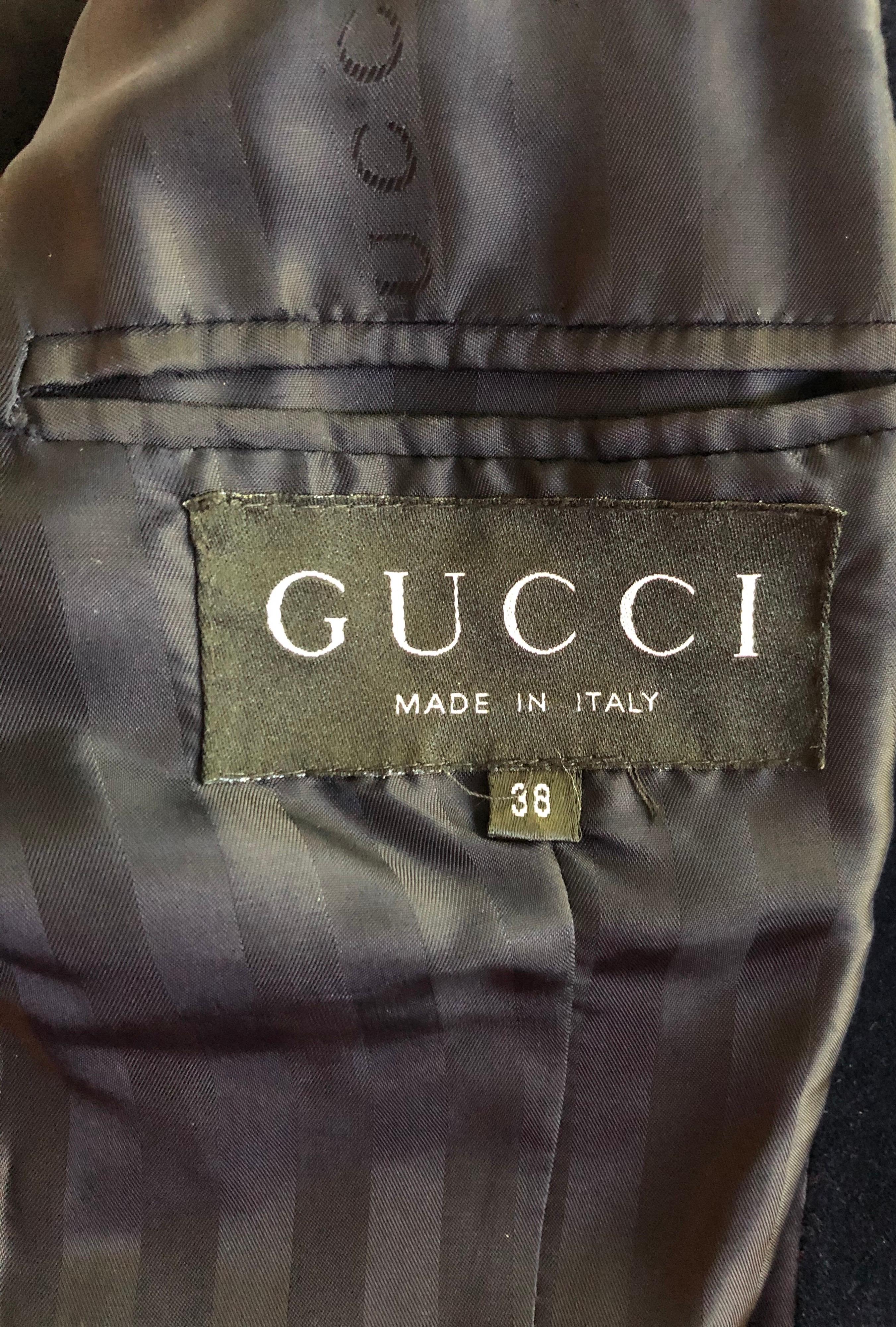 Tom Ford for Gucci F/W 1996 Runway Vintage Velvet Blazer Pants Suit 4