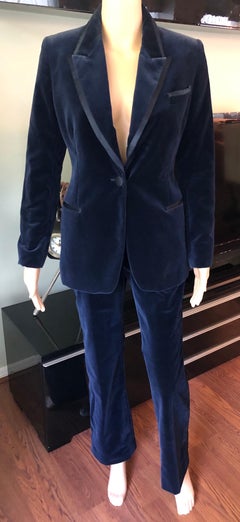 Tom Ford for Gucci F/W 1996 Runway Vintage Velvet Blazer Pants Suit