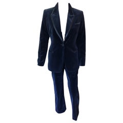 Tom Ford for Gucci F/W 1996 Runway Vintage Velvet Blazer Pants Suit
