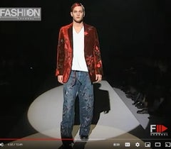 Tom Ford for Gucci F/W 1999 Limited Edition Men Red Velvet Embellished Blazer 46