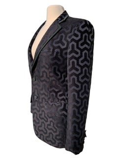 Tom Ford for Gucci F/W 2000 Runway Men's Velvet Evening Blazer It. 56 Slim Fit