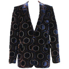 Tom Ford for Gucci F/W 2000 Runway Men's Velvet Evening Jacket Blazer 50 - US 40