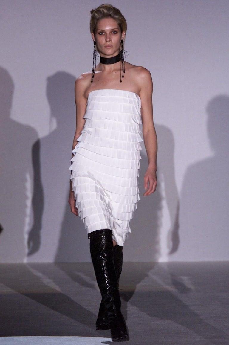 Tom Ford for Gucci F/W 2001 Alligator Soft & Shiny Skin Over Knee Black Boots 38 For Sale 2