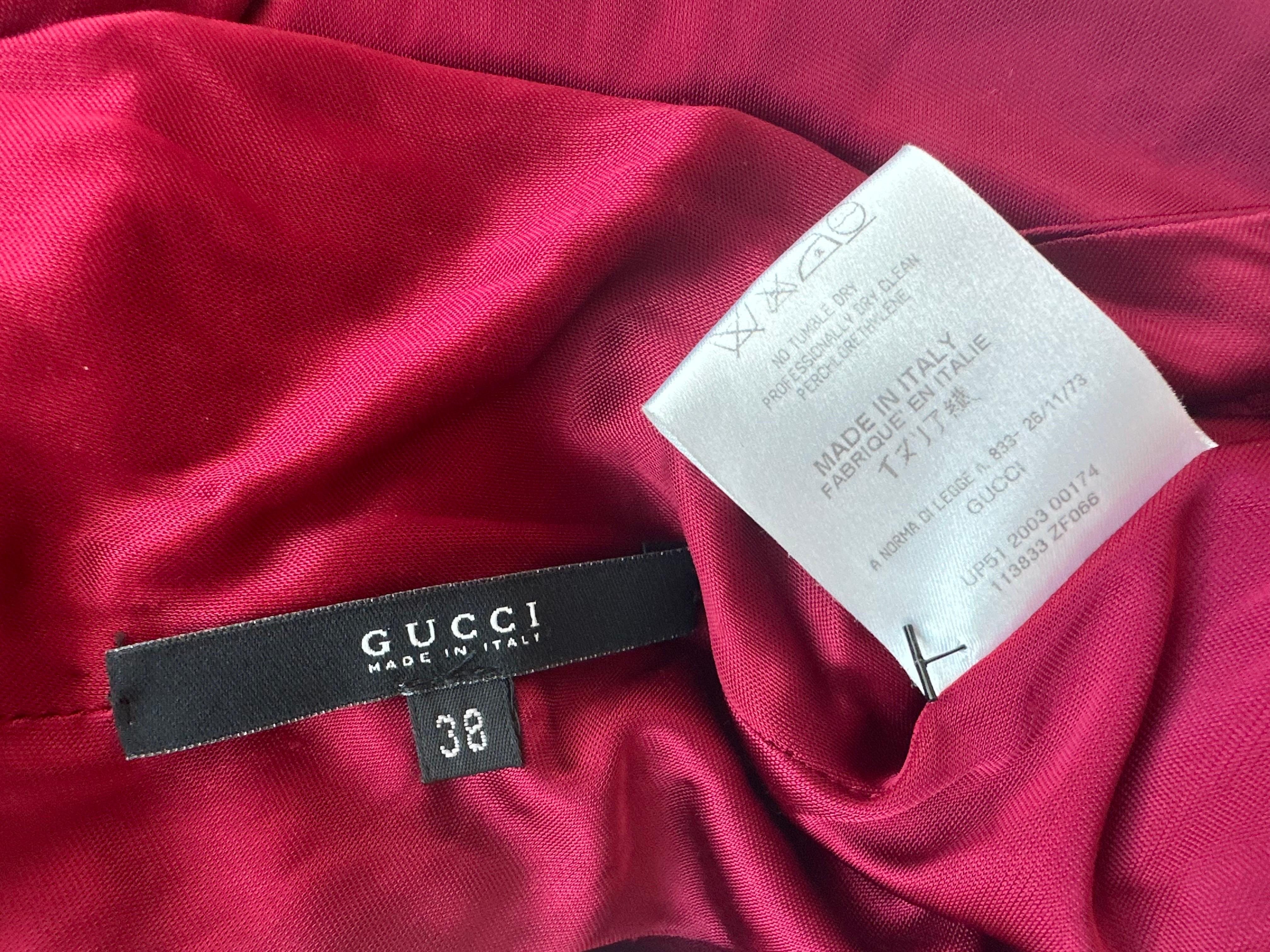 Tom Ford for Gucci F/W 2003 Bondage Cutout Asymmetric Bodycon Midi Dress  For Sale 11