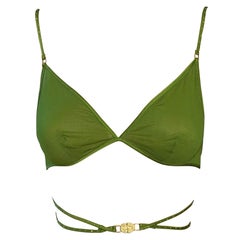 Tom Ford for Gucci A/I 2003 Reggiseno Bondage con borchie e involucro trasparente Greene & Greene Lingerie