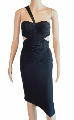 Tom Ford for Gucci F/W 2003 Bustier Bra Cutout Bodycon Black Dress