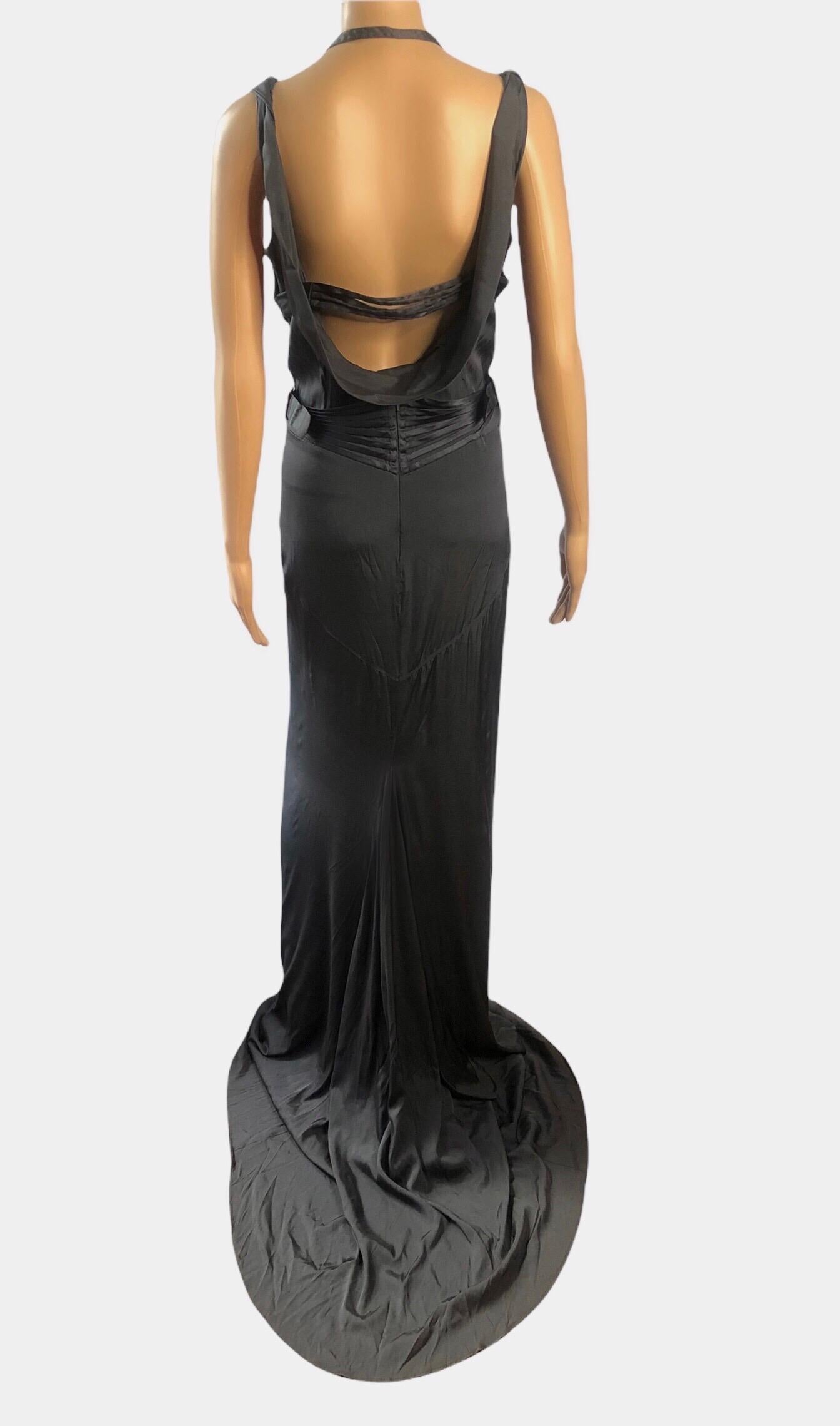 Tom Ford for Gucci F/W 2003 Bustier Corset Silk Evening Dress Gown 7