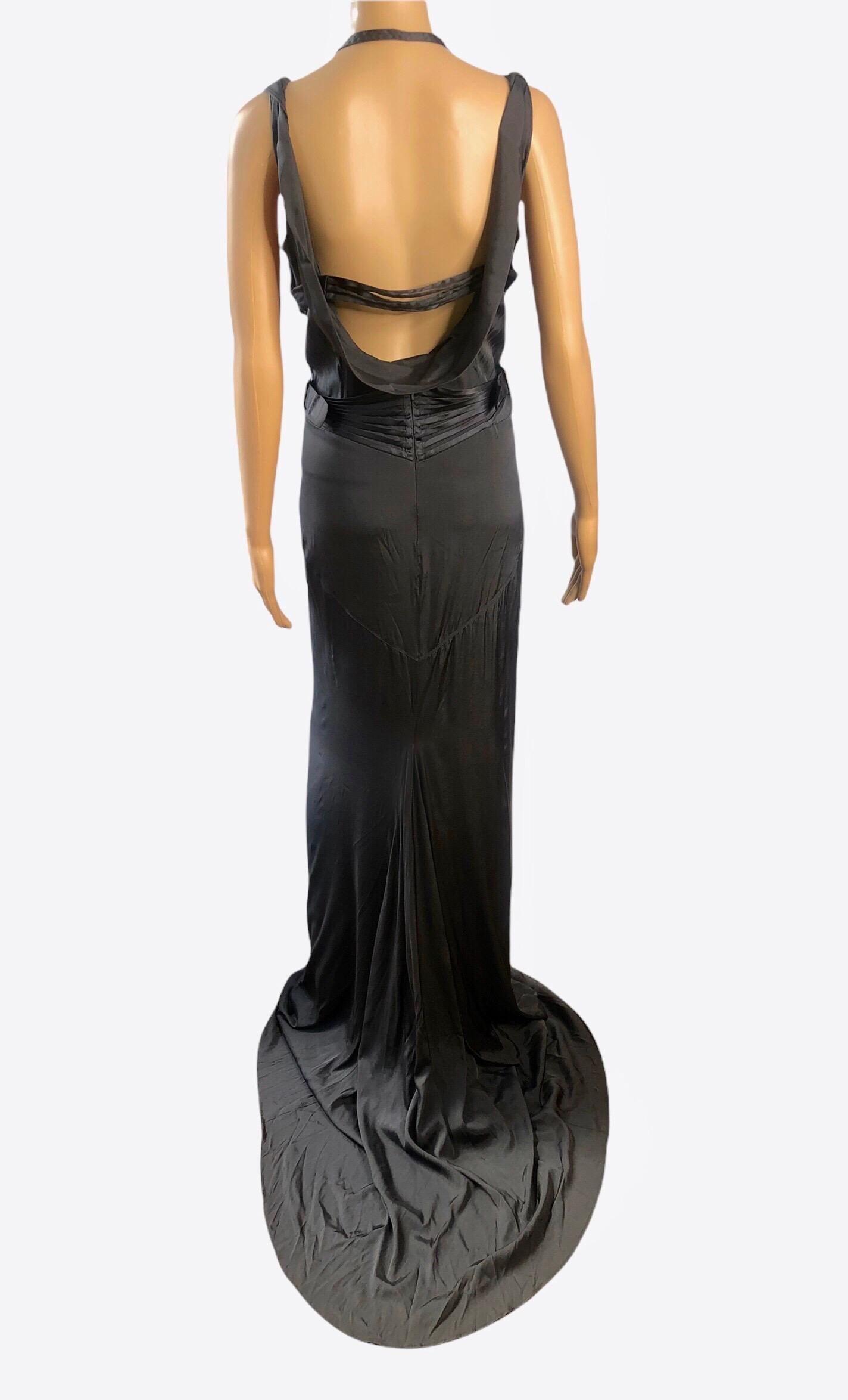 Tom Ford for Gucci F/W 2003 Bustier Corset Silk Evening Dress Gown 3