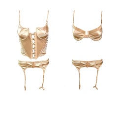 Tom Ford für Gucci F/W 2003 3-teiliges Set aus Bustier-Top, Garter-Gürtel und Dessous