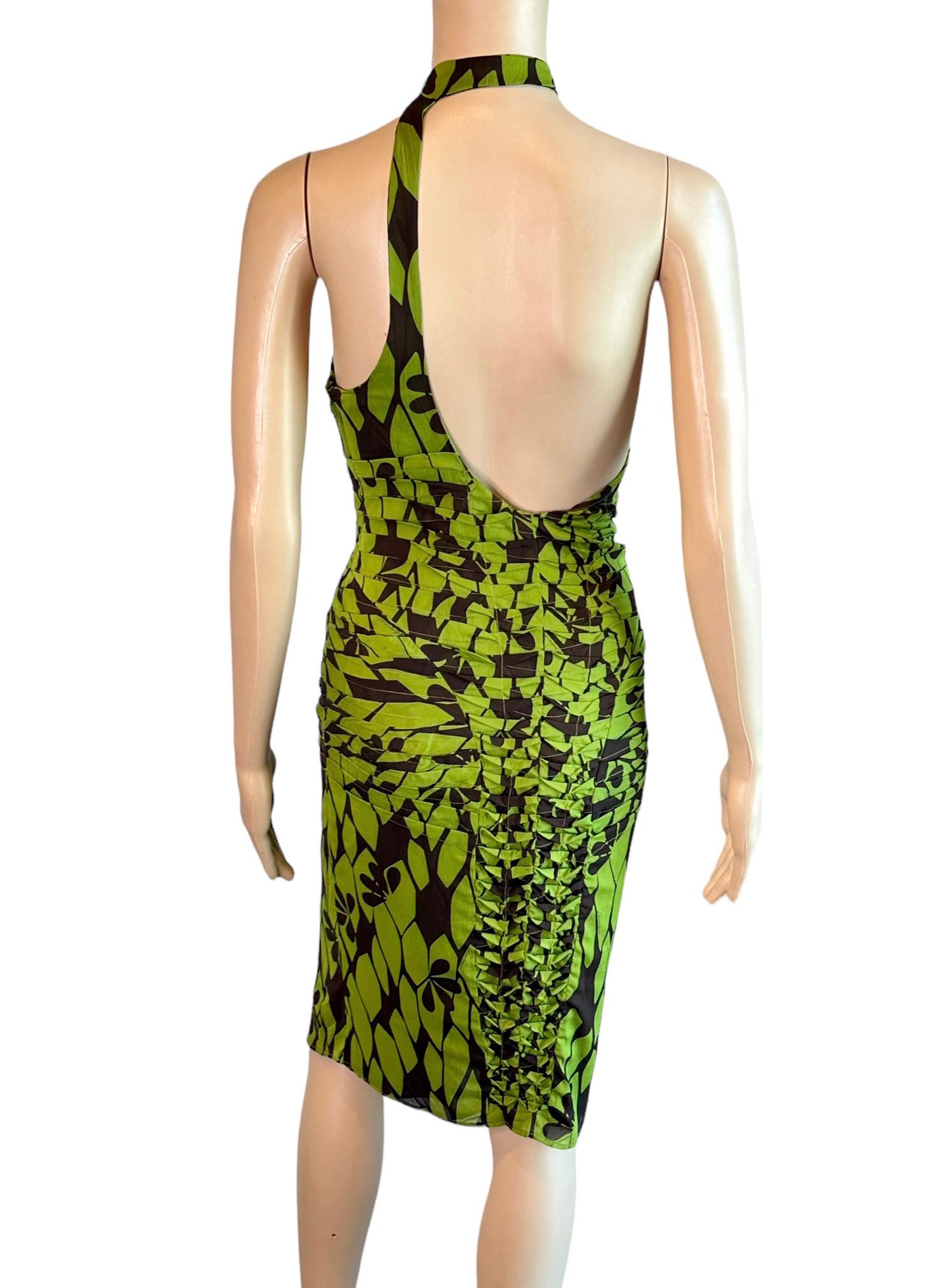 Tom Ford for Gucci F/W 2003 Cutout Back Asymmetric Bodycon Dress  In Good Condition For Sale In Naples, FL