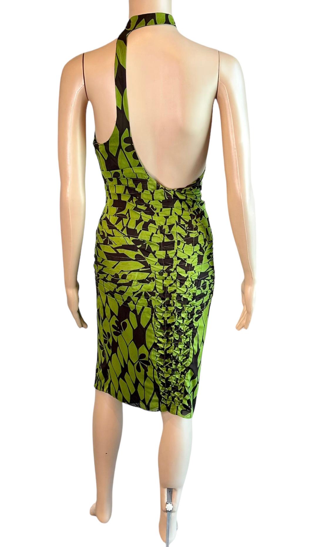 Tom Ford for Gucci F/W 2003 Cutout Back Asymmetric Bodycon Dress  For Sale 4