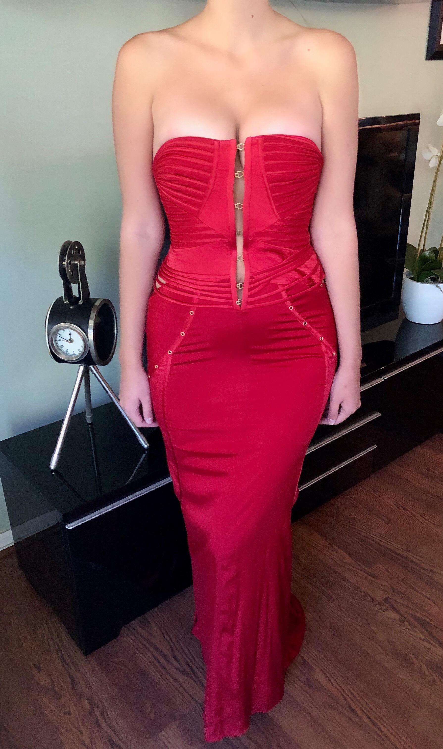 tom ford red dress