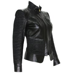 Tom Ford for Gucci F/W 2004 Black Soft Leather Jacket It. 38