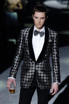 Tom Ford for Gucci F/W 2004 Runway Men's Tuxedo Cocktail Jacket It. 50 R