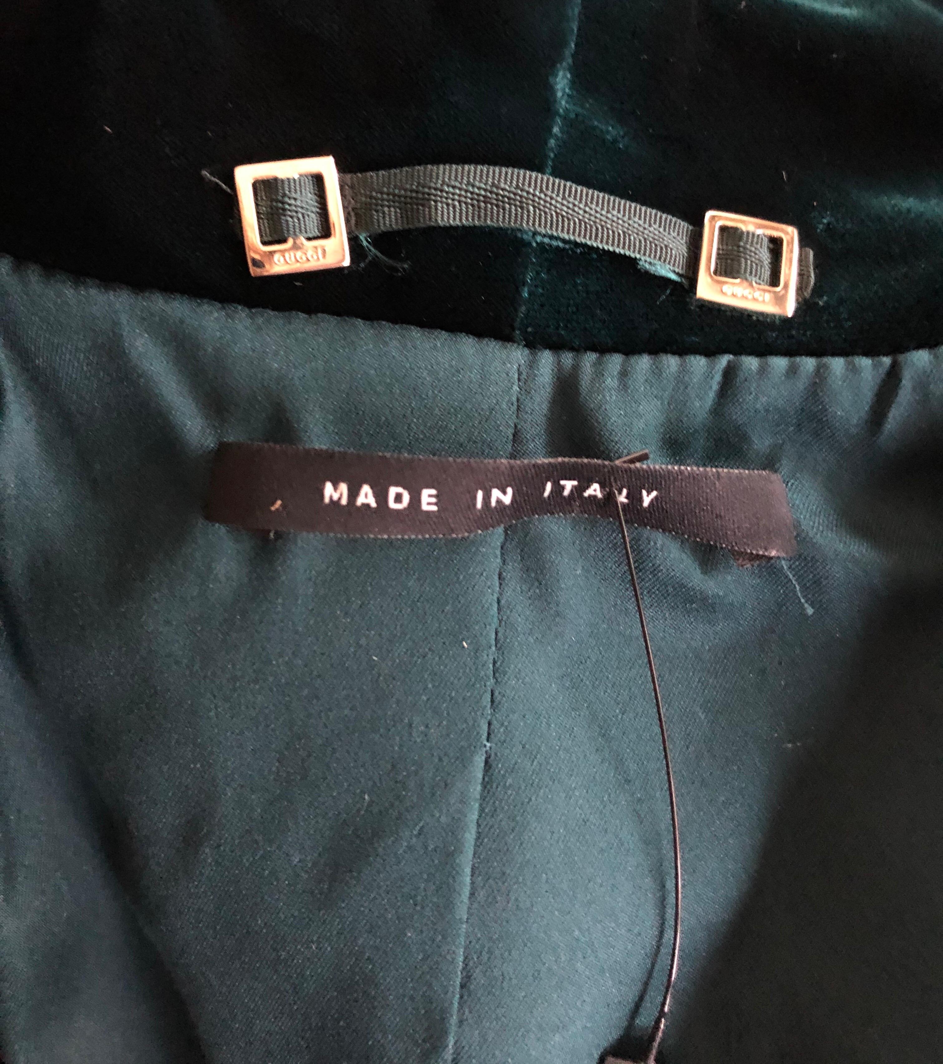 Tom Ford for Gucci F/W 2004 Runway Vintage Tuxedo Velvet Blazer Pants Suit 4