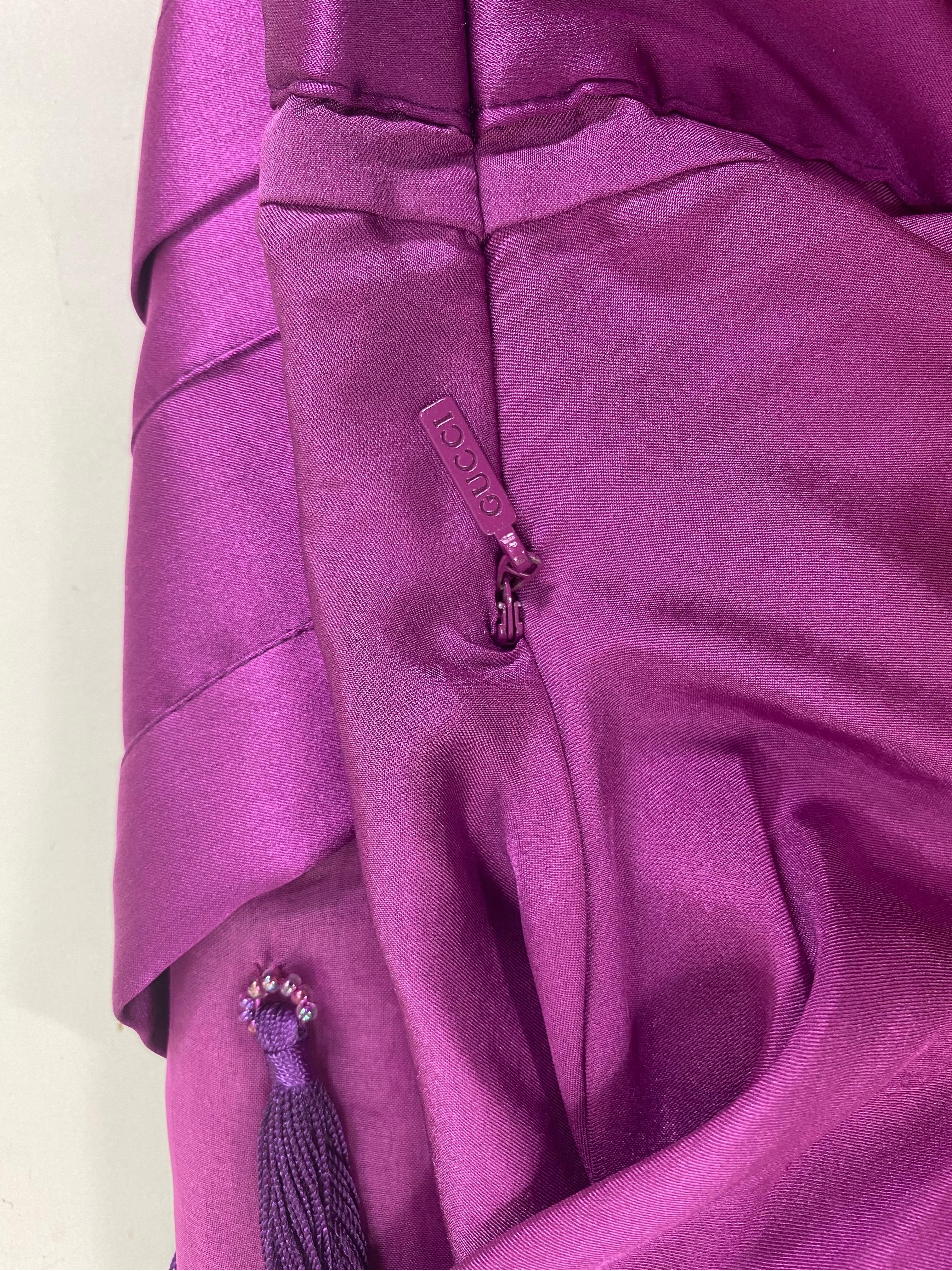 Tom Ford for Gucci F/W 2004 Vestido de borlas italiano 38 en venta 6