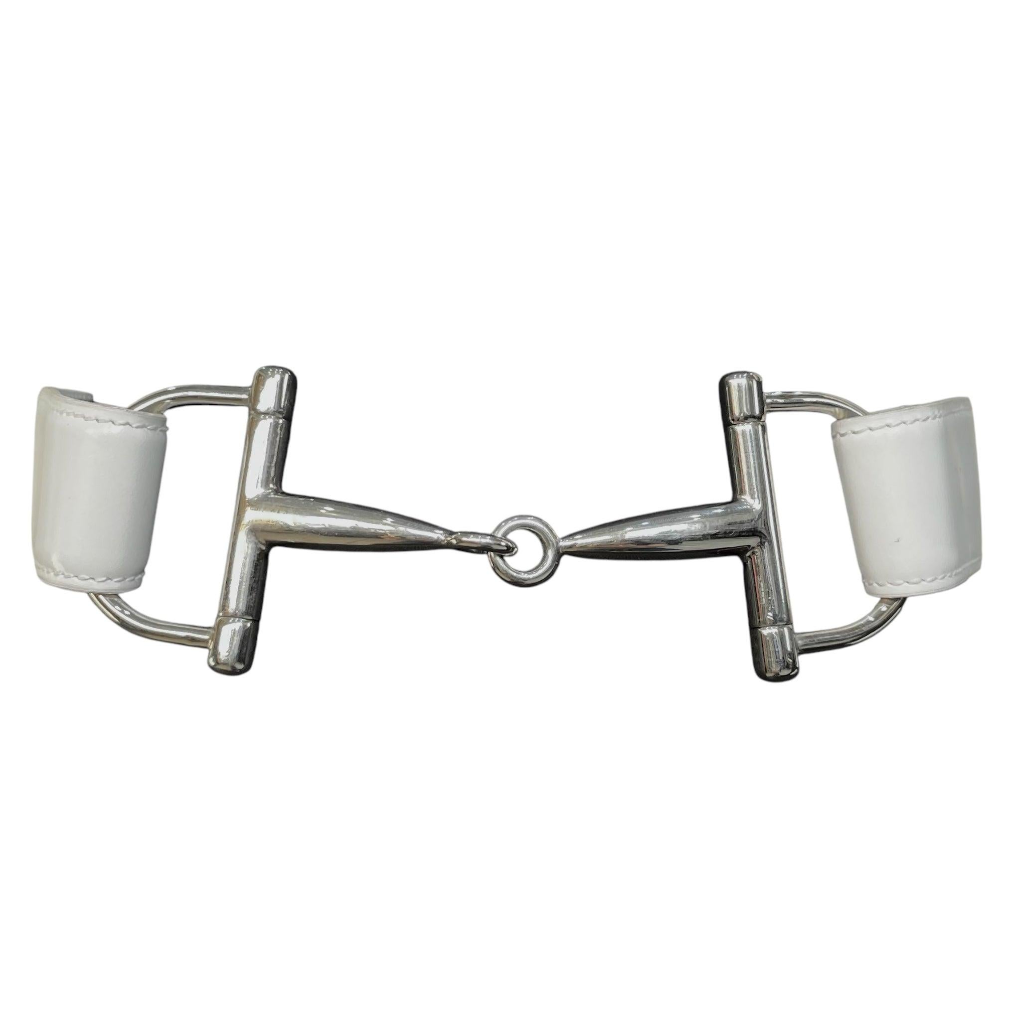 Tom Ford for Gucci F/W Leather And Horse Bit Buckle Belt, 1995 For Sale