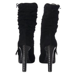 Tom Ford For Gucci Final Collection Python Runway Ad Suede Boots Sz 8