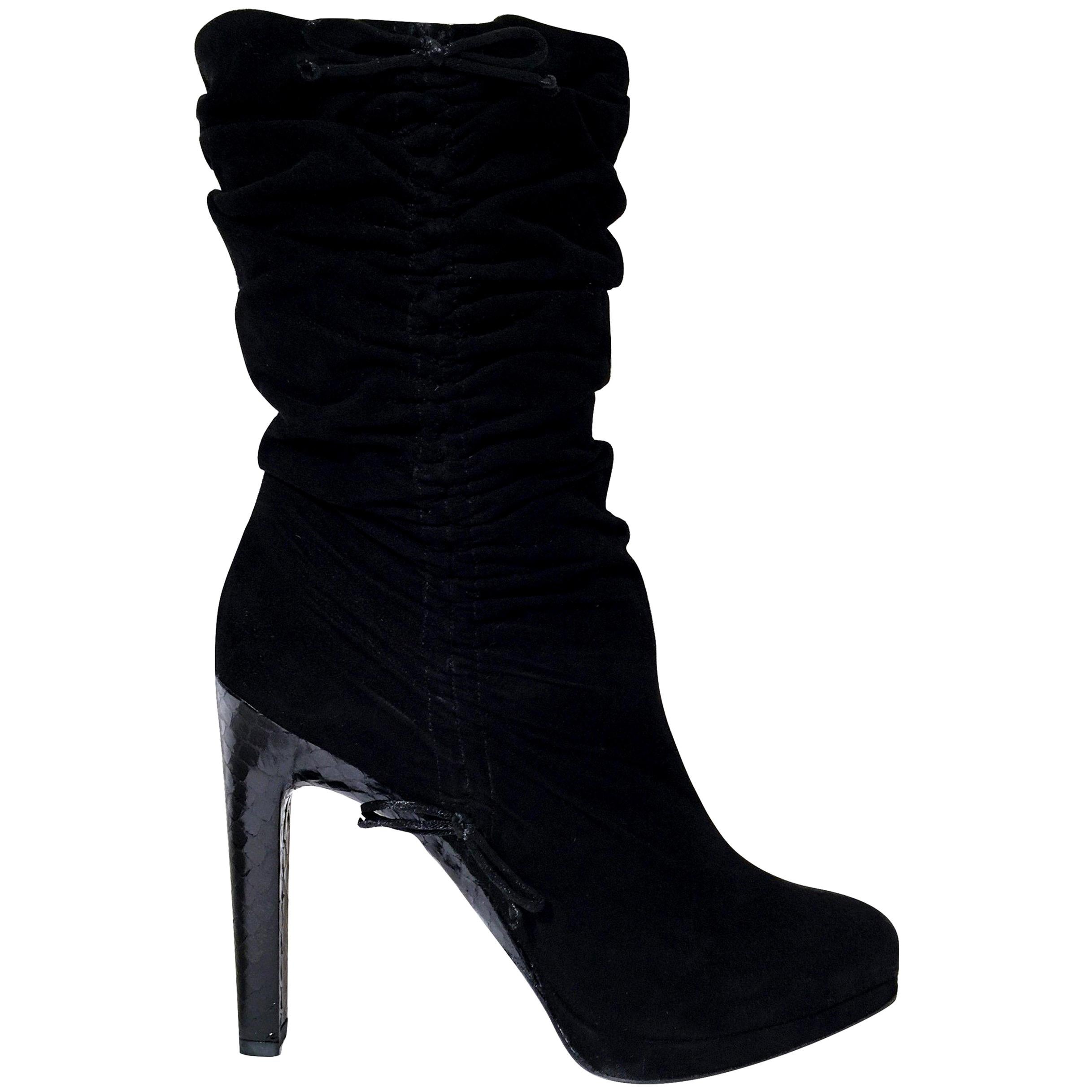 gucci python boots