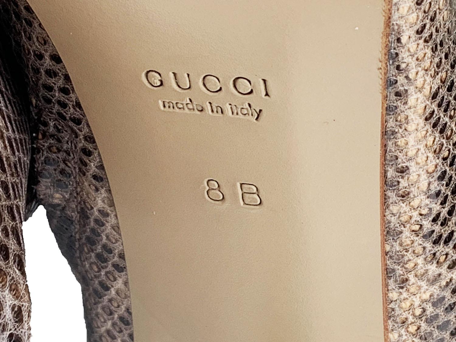 Tom Ford for Gucci FW 1999 Pasarela Agua Serpiente Botas a la Rodilla Italiano 38 - US 8 en venta 3