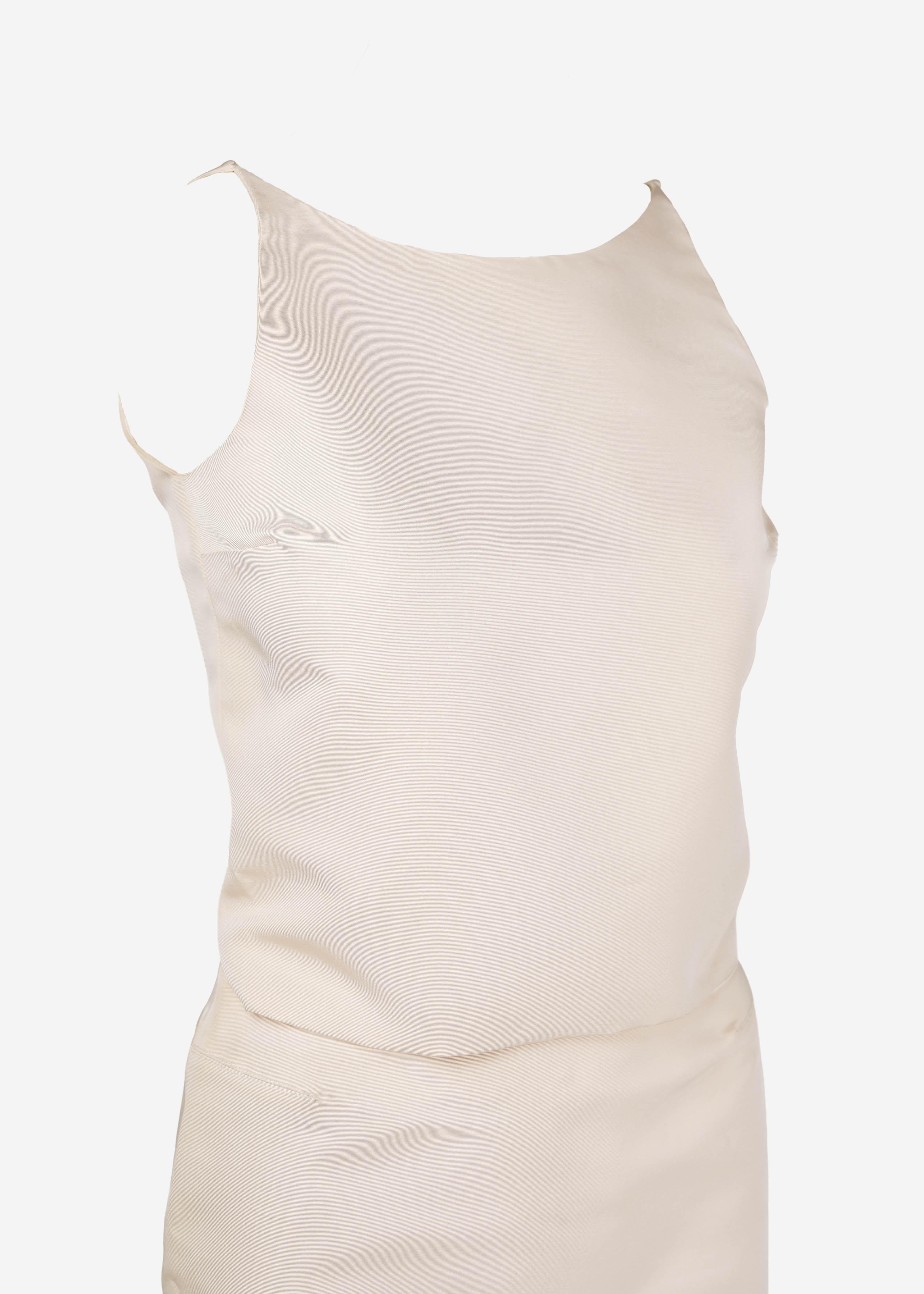 Tom Ford for Gucci FW 2001 Runway Pale Nude Silk Two-Piece, Look 31, Size IT38 For Sale 6