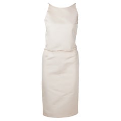 Tom Ford for Gucci FW 2001: due pezzi in seta pallida e nuda, look 31, taglia IT38