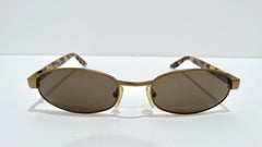 Tom Ford for Gucci Gold & Tortoise Shell Oval Sunglasses