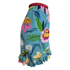 Tom Ford for Gucci Iconic S/S Tropical Flower Print Skirt, 1999s