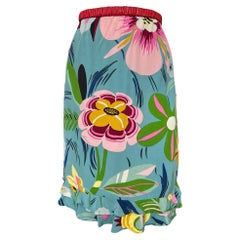 Tom Ford for Gucci Iconic S/S Tropical Flower Print Rock, 1999er Jahre