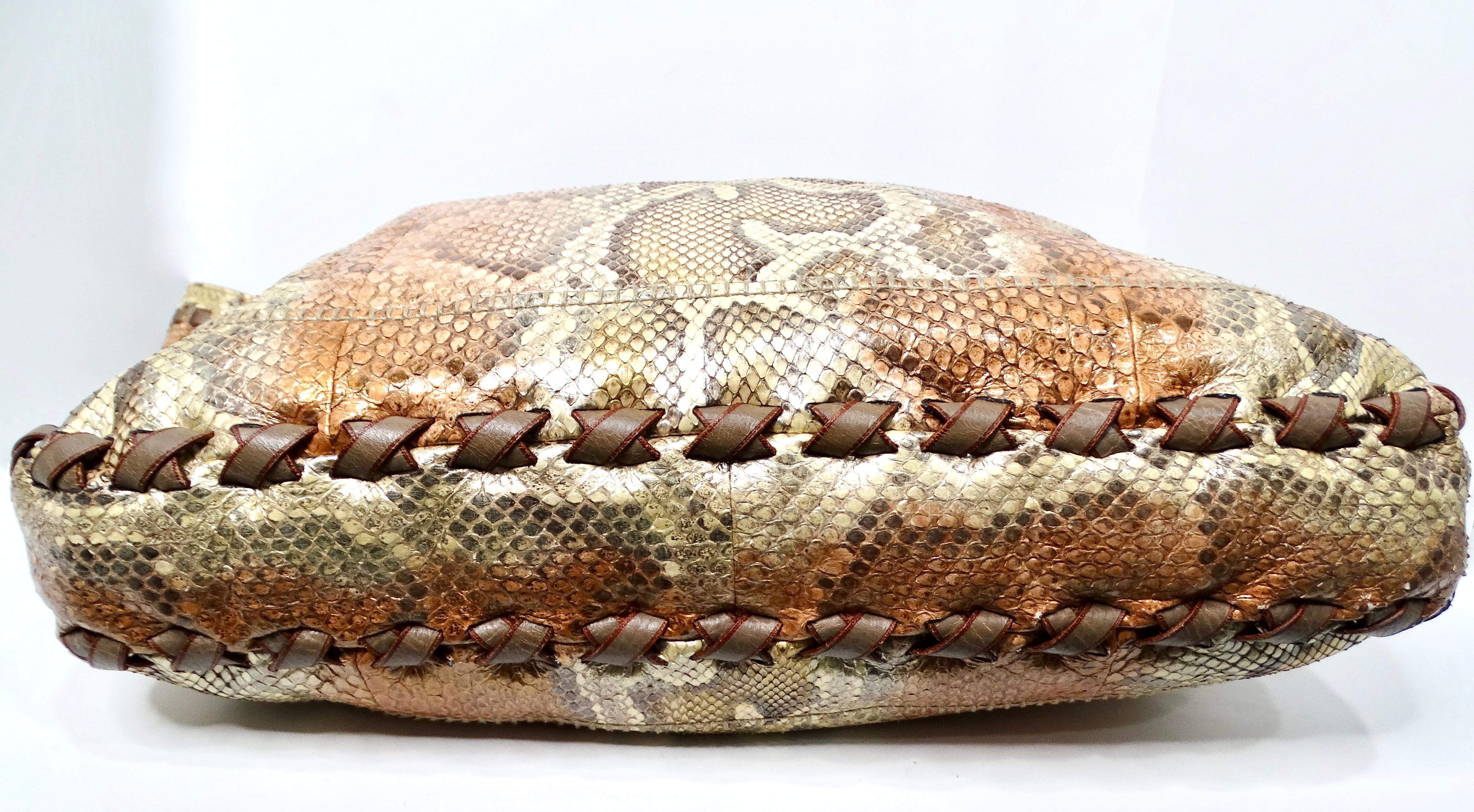 Tom Ford for Gucci Large Iridescent Python Jackie Hobo Bag circa 1990s For Sale 6