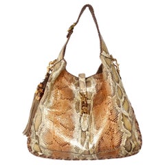 Vintage Tom Ford for Gucci Large Iridescent Python Jackie Hobo Bag circa 1990s