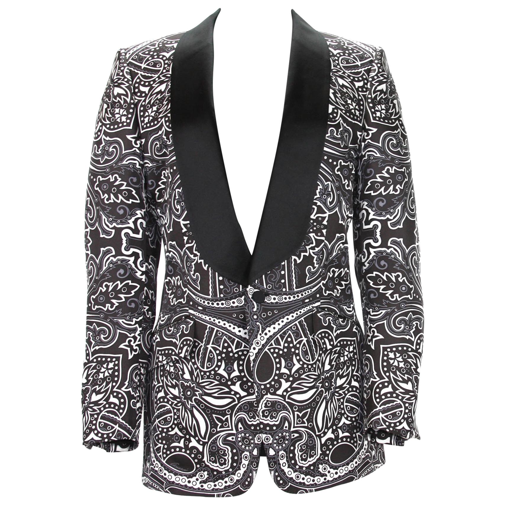 Tom Ford for Gucci Giacca Blazer da Cocktail in Seta Primavera 2004 It 48 L US 38 L. in vendita