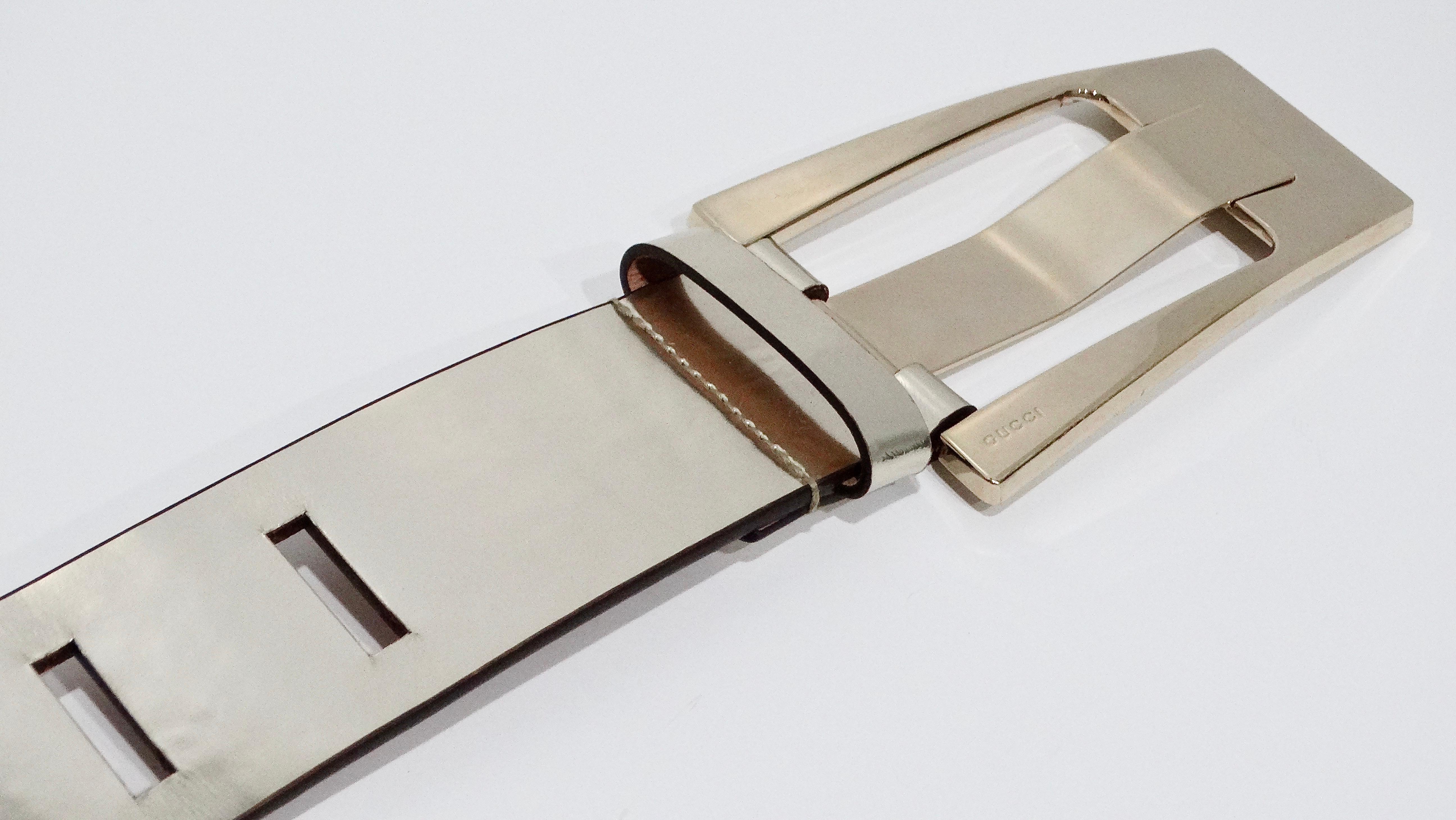 Women's Tom Ford for Gucci Metallic Belt For Sale