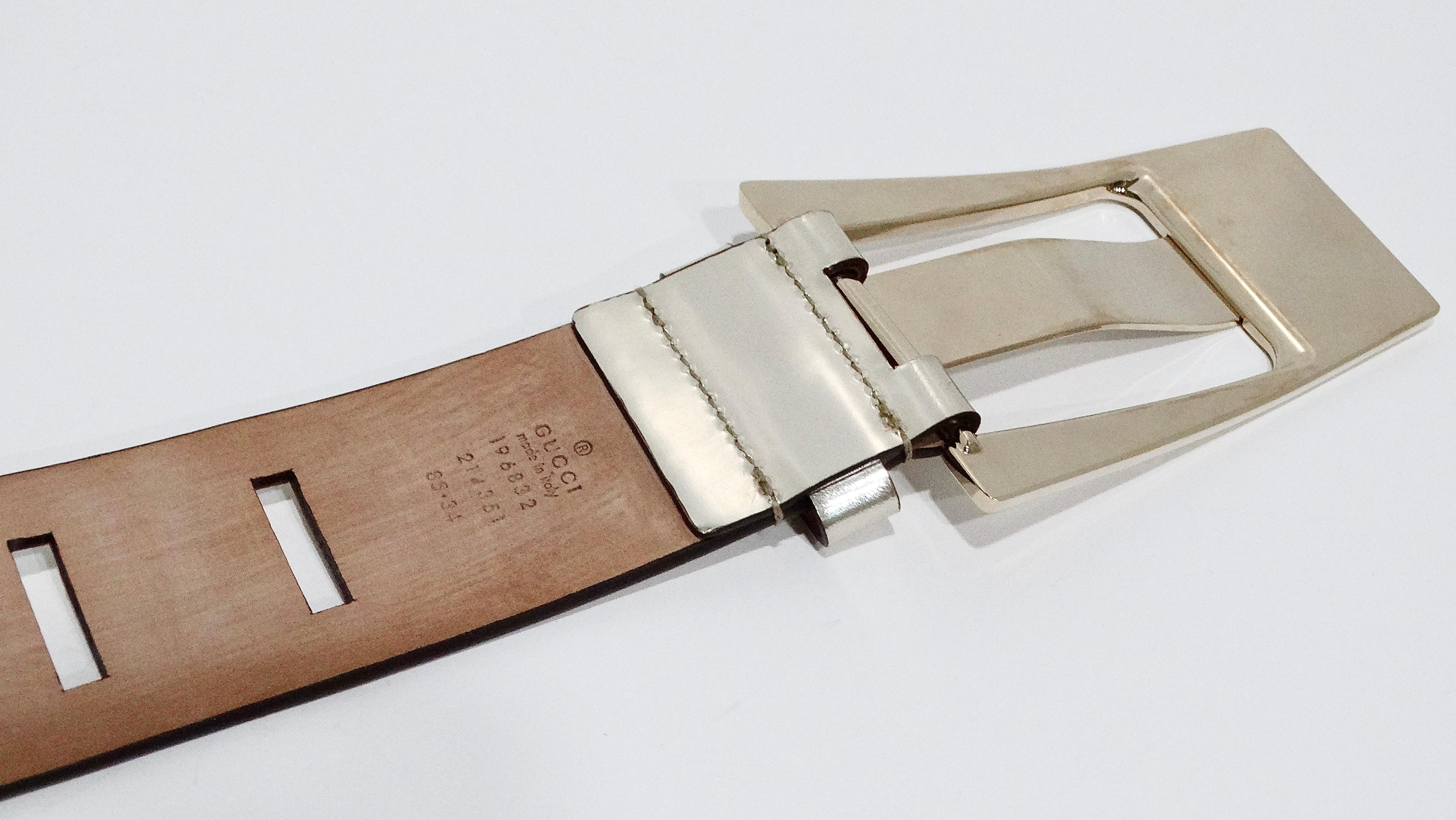 Tom Ford for Gucci Metallic Belt For Sale 2