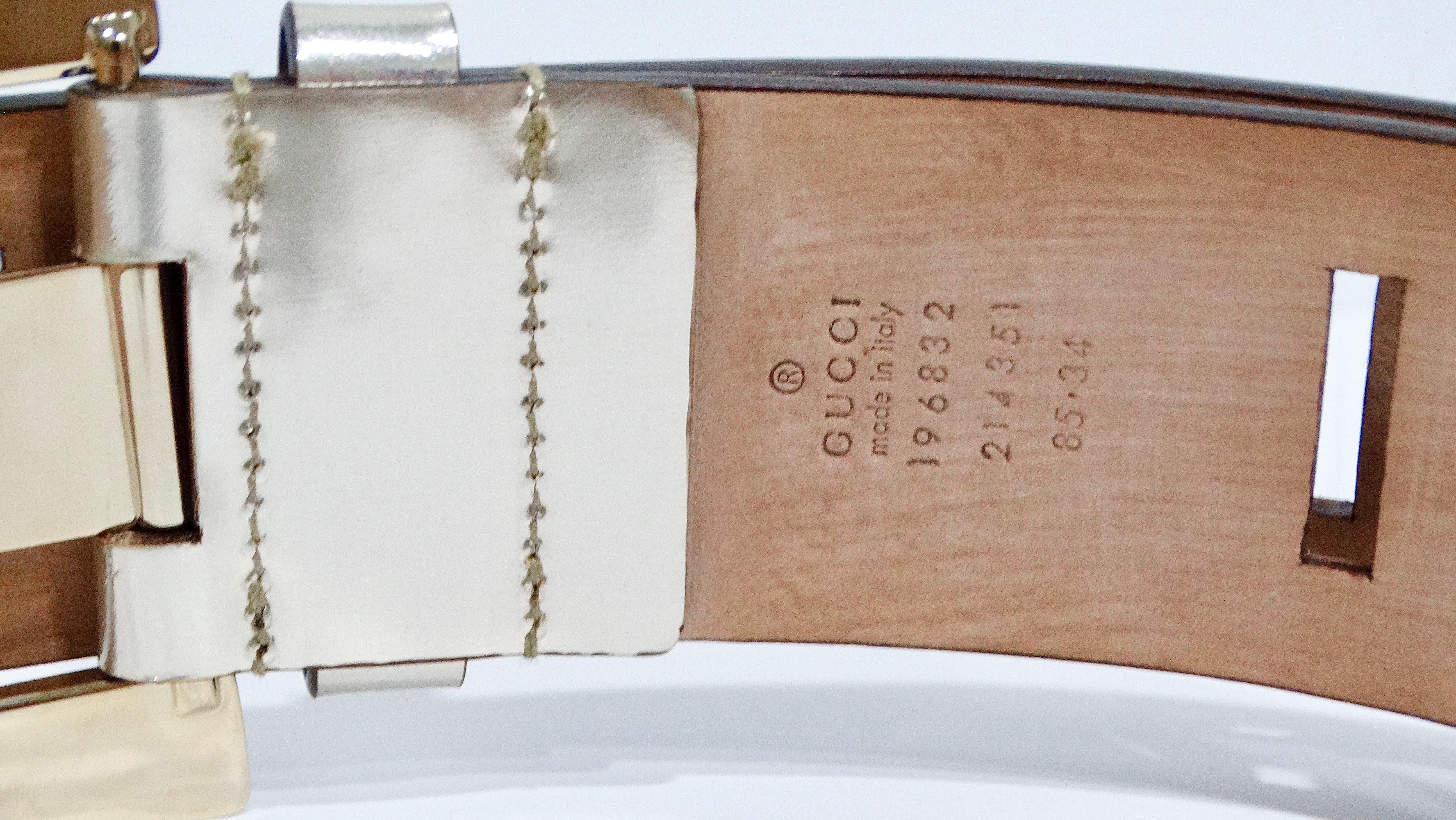 Tom Ford for Gucci Metallic Belt For Sale 3