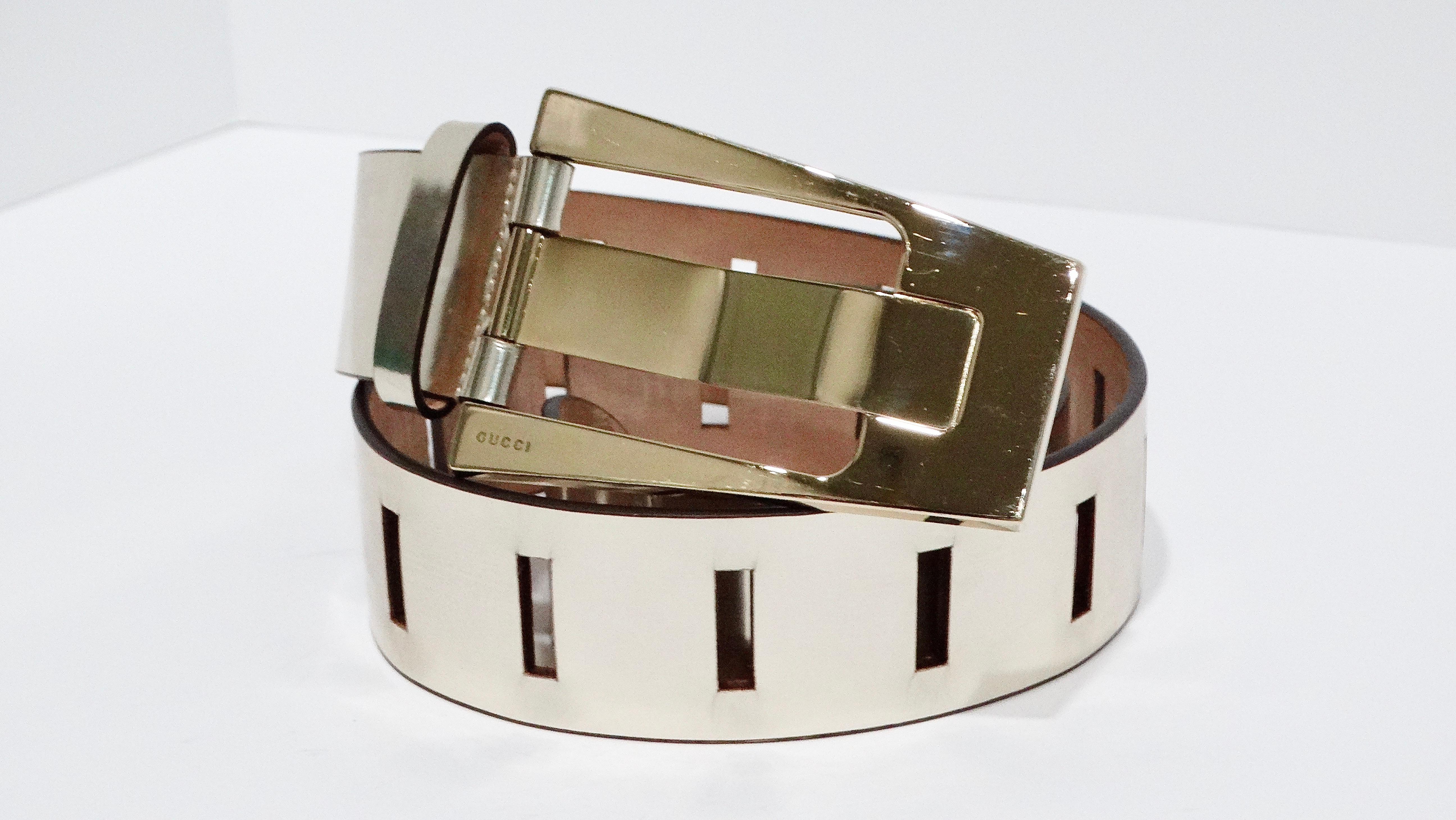 Tom Ford for Gucci Metallic Belt For Sale 4