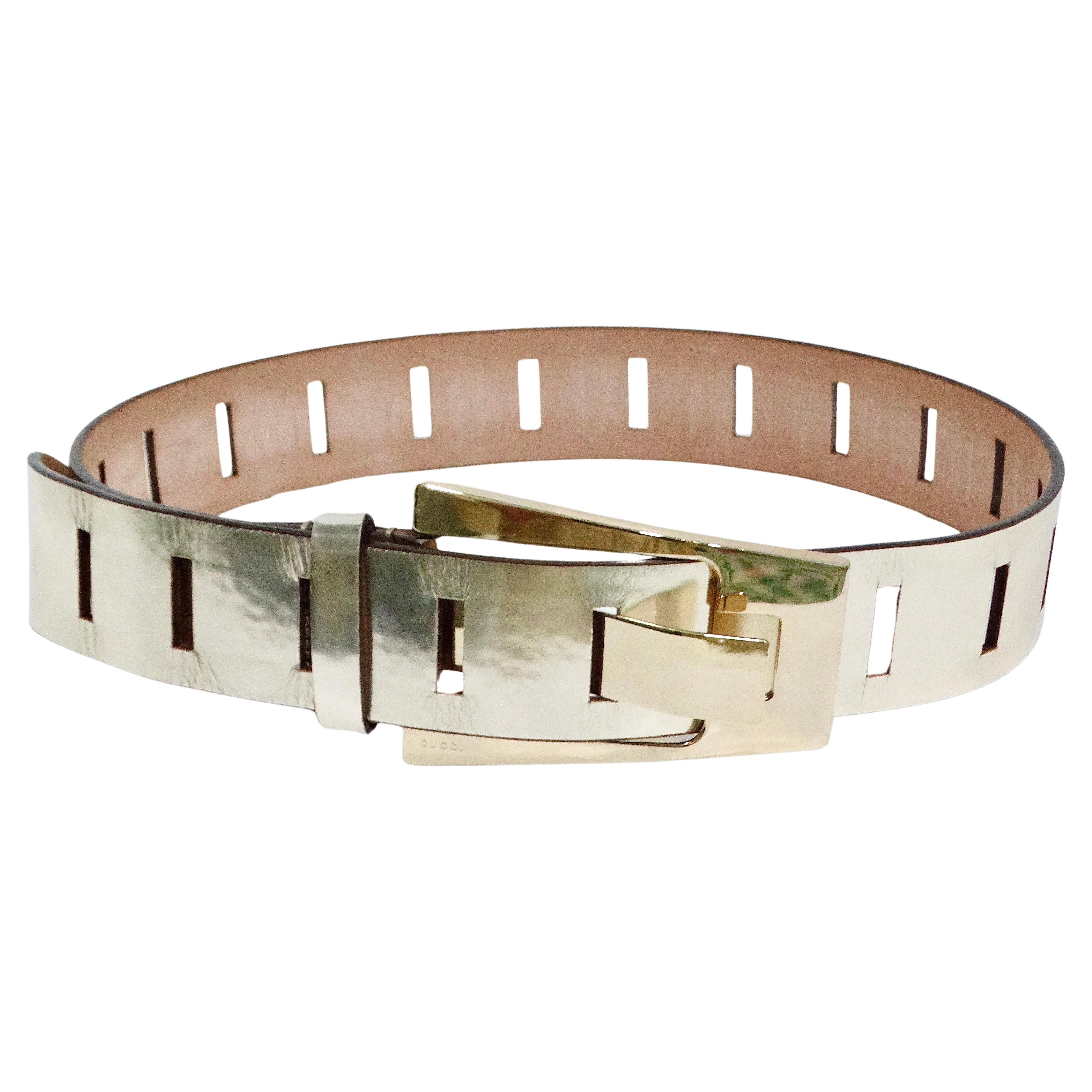 Tom Ford for Gucci Metallic Belt For Sale