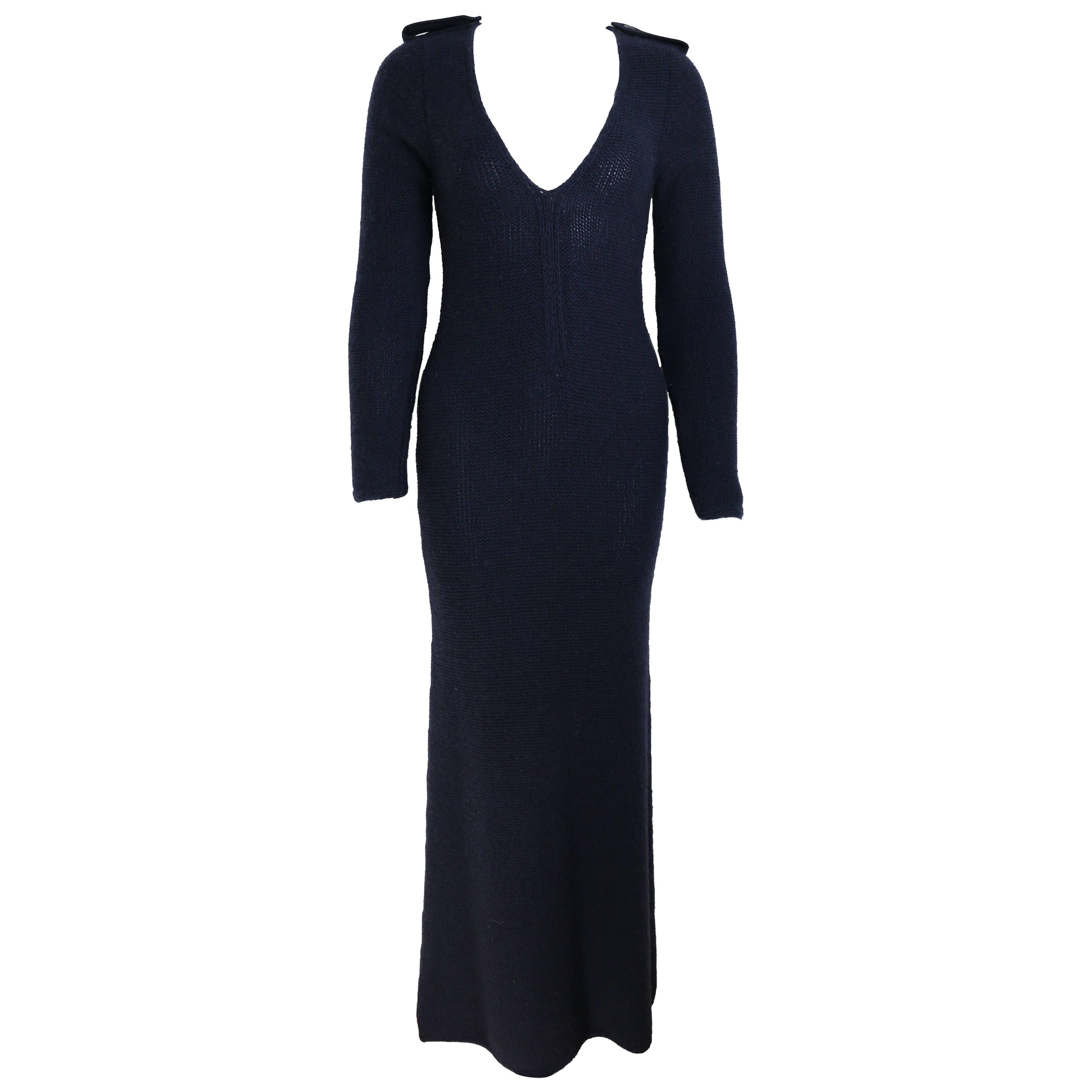 Robe longue bleu marine Tom Ford pour Gucci