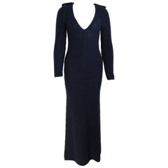 Robe longue bleu marine Tom Ford pour Gucci