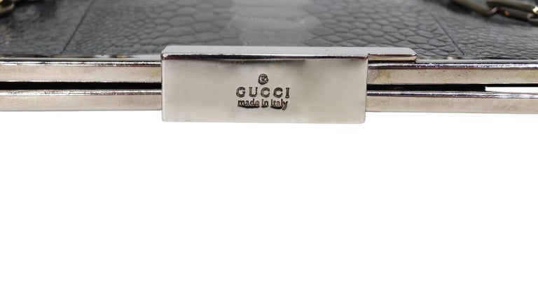 Tom Ford for Gucci Ostrich Leather Clutch  For Sale 1