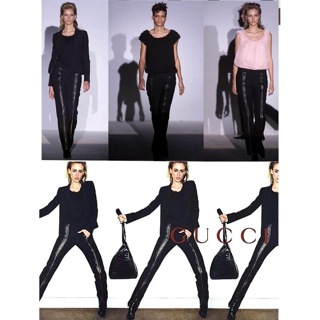Tom Ford for Gucci Pants with Zipper Legs A/W 2001 For Sale 8